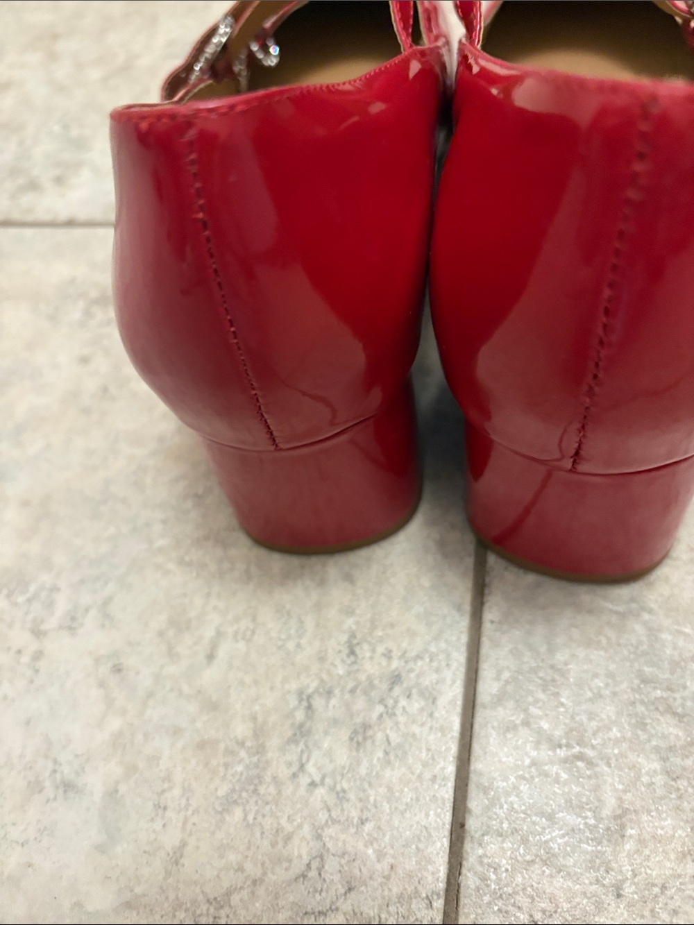 Reformation Red Patent Mary Jane Pumps - Picture 4 of 15